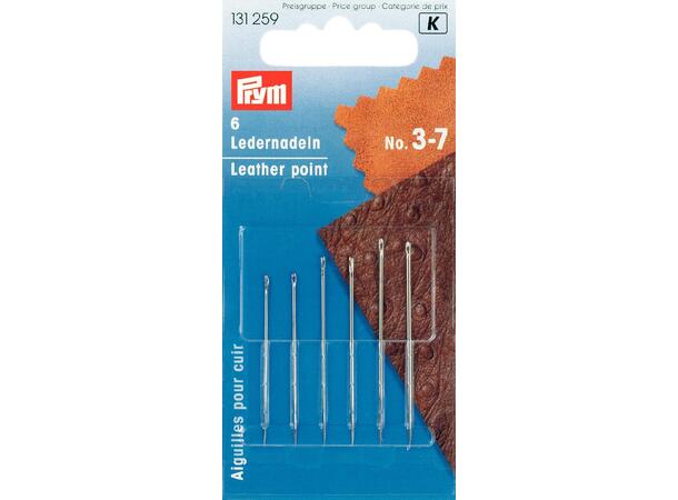 Skinn/lær- nåler Nr. 3-7